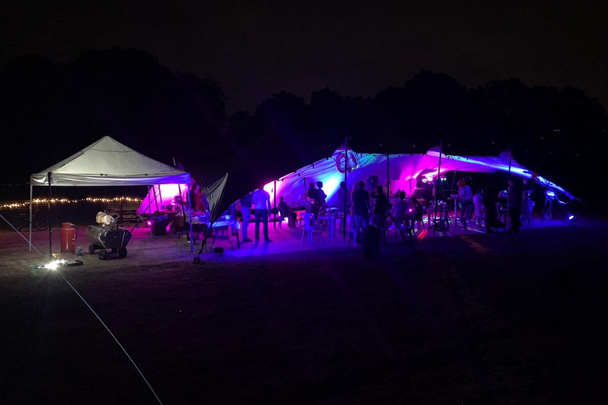 Stretch tent hire for 40th birthday