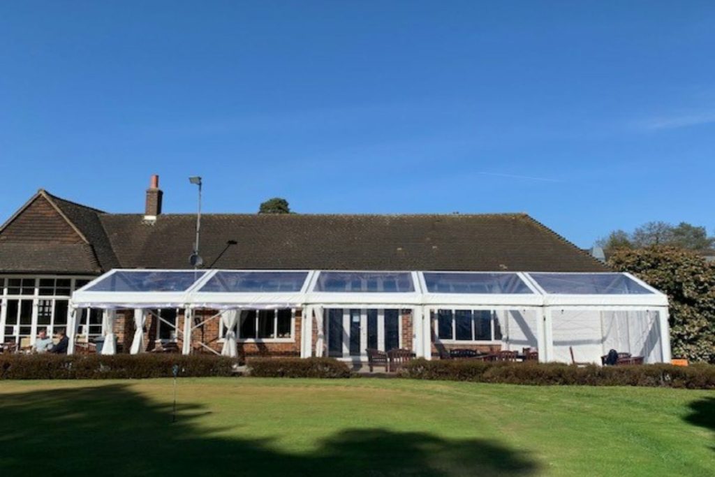 clear roof marquee